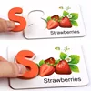 Kids Cognition Card Aphabet Animal Color Teaching Baby English Learning Word Card Education Toys Montessori Materials Gift 3