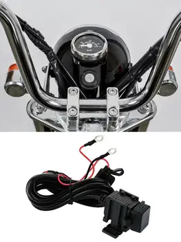 

Motorcycle 12V USB Charger With 1.83m Cable Socket Power Adapter Waterproof Fit Motorbike Phone GPS Navigator Tablet PCs