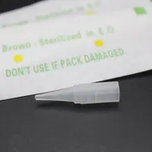 100 шт стерильные традиционные колпачки для игл отдельный Комплект Перманентный макияж Татуировка бровей и губ иглы для швейной машины советы 1RL 3RL 5RL