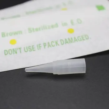 

100pcs Sterile Traditional Needle Caps Independent Package Permanent makeup Eyebrow Lip Tattoo Machine Needles Tips 1RL 3RL 5RL
