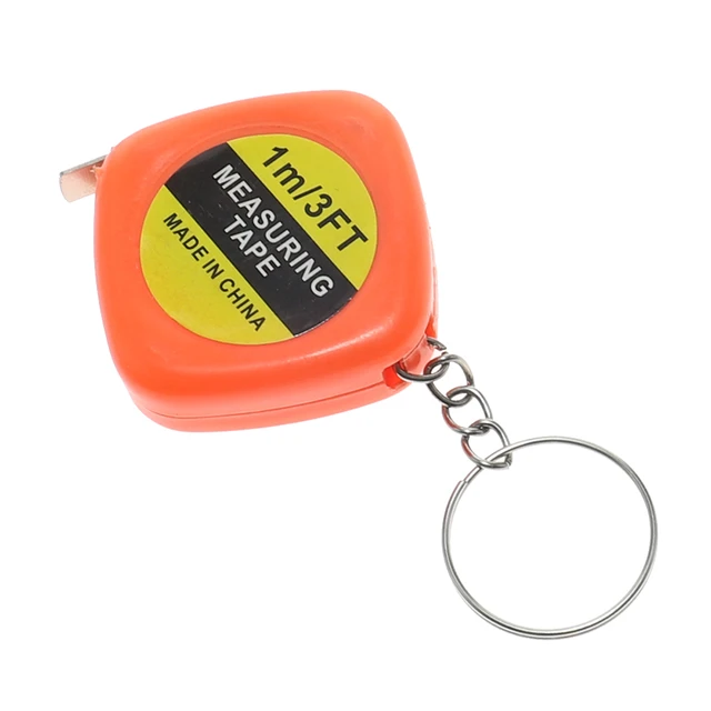 1m Retractable Ruler Tape Measure Key Chain Mini Pocket Size