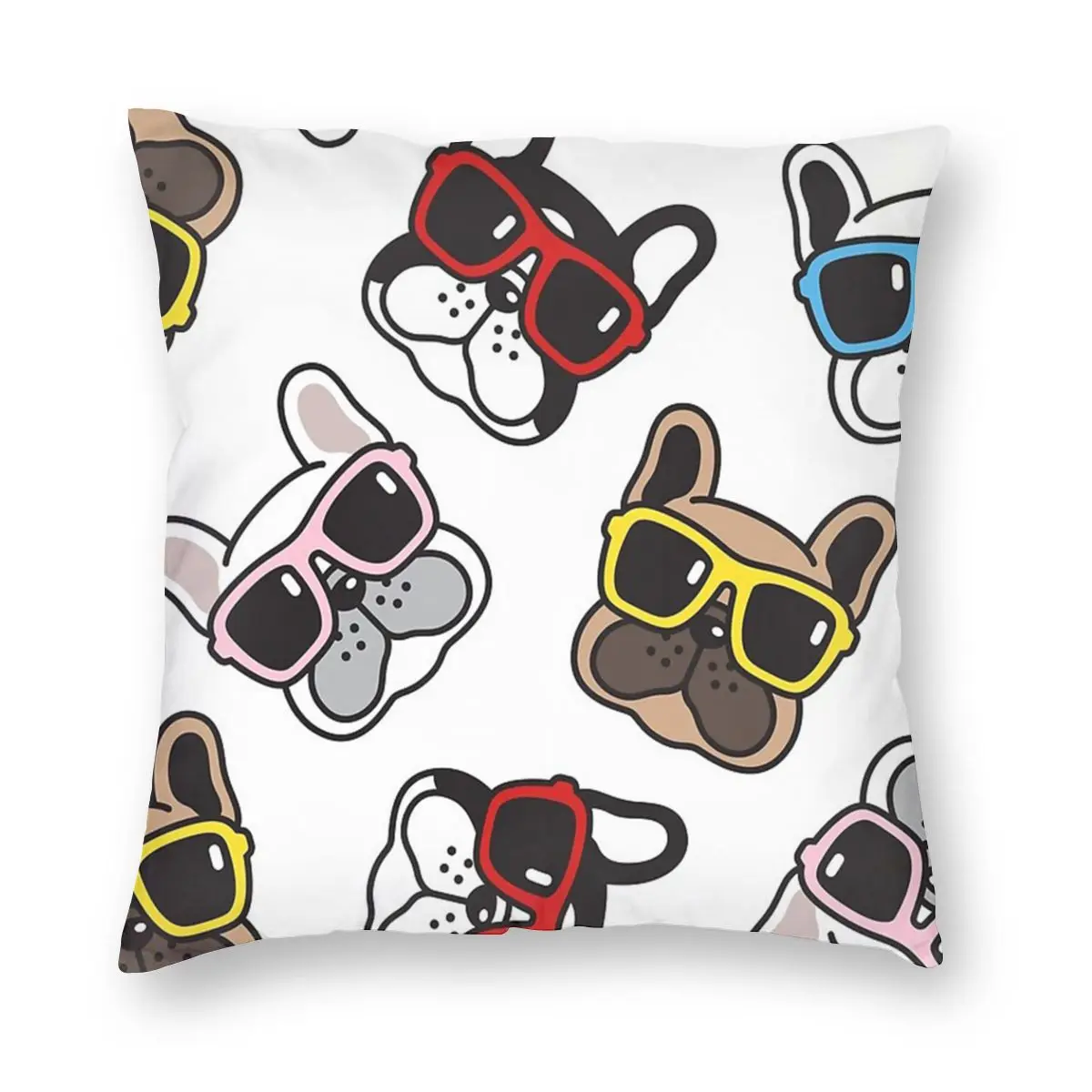 Французский Подушка с изображением бульдога крышка украшения Frenchie животных