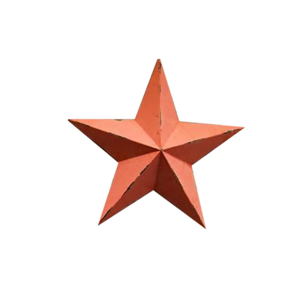 Iron Five-Pointed Star Wall-mounted Wall Hanging Wall Stickers for Bar Coffee Home Crafts Hanging Ornaments Decoration