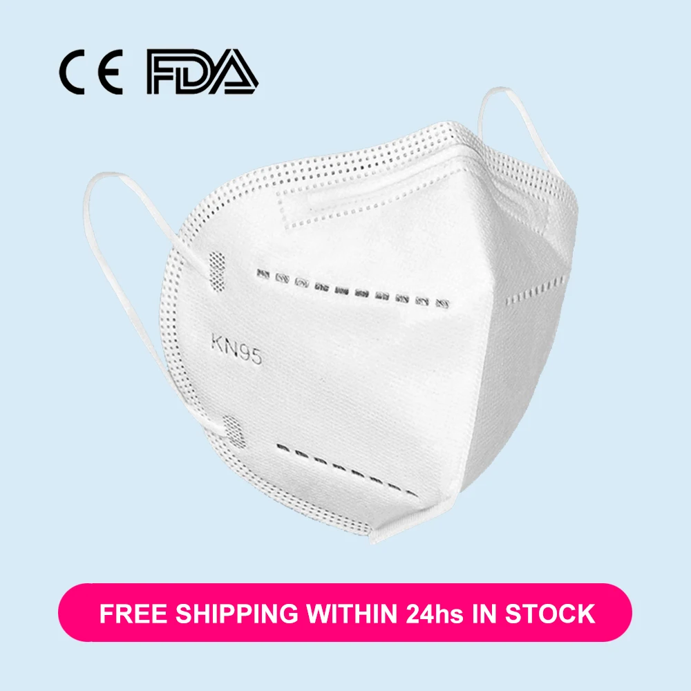 

CE FDA Certification KN95 Dustproof Anti-fog Face Masks 95% Filtration N95 Masks Features FFP2 Fast Delivery