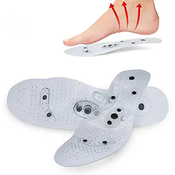 

1 Pair Women Men Silicone Insole Magnetic Therapy Anti Fatigue Health Care Massage Insoles -Hot Popular
