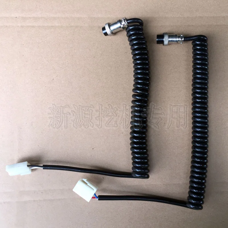 

Make for new source excavator wiper connecting wire, spring wire, telescopic Pu spring wire spiral wire with connector