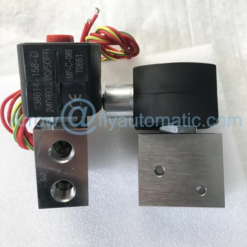 ASCO 8327B002 EF8327B002 1/" Нормально открытый 3/2 способов из нержавеющей стали Соленоидный клапан