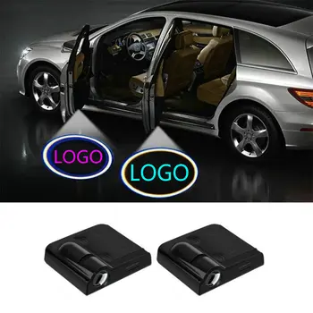 

LED Car Door Light Projector Logo Ghost shadow For Mitsubishi ASX Outlander L200 Mirage 3000 GT RVR CUV Galant Lancer Ralliart