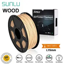 SUNLU дерево PLA 3d принтер нить настоящая древесная нить 1,75 мм 1 кг(2.2LBS) катушка измерительная точность+/-0,02 мм