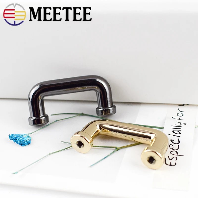10Pcs 18mm Metal Buckle U Rings For Handbag Connector Bag Arch Bridge With Screw DIY Strap Hangers Hardware Accessories|Пряжки и крючки|