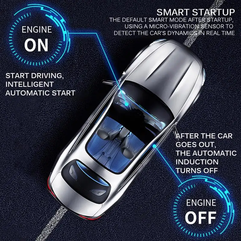 AOZBZ Car Space Aromatherapy Machine Oil Smart Car Automatic Induction Detachable Incense Box Plant Essential Car Aromatherapy