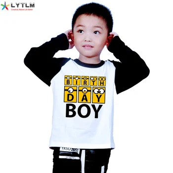

LYTLM First Birthday Boy Clothes Happy Birthday Boy Tshirts Kids Birthday Tshirt Boy Tee Shirt Enfant Garcon Boys Tops Fall 2019