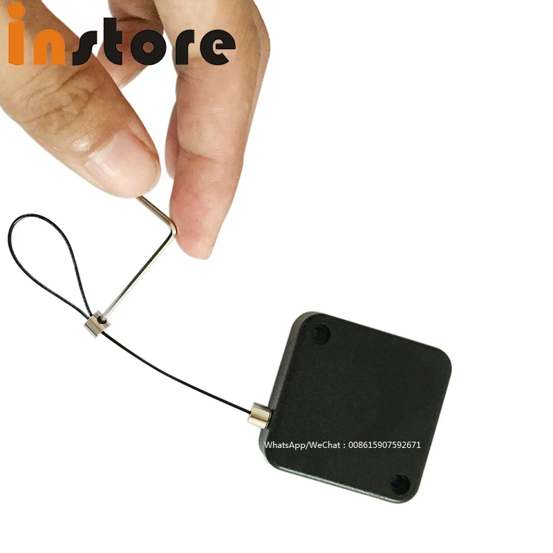 50 Pieces Mechanical Security Recoiler Anti Theft Cable Counter Top, Retractable Pull Box For Merchandise