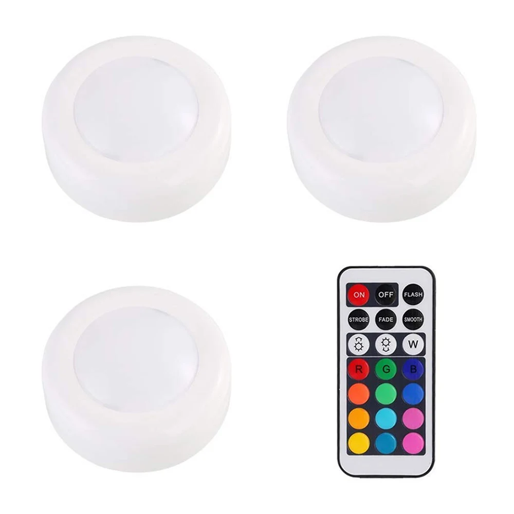 

13 RGB Remote Control Atmosphere Pat Light LED Colorful Wall Lamp Lighting Touch Sensor Cabinet Bedroom Bathroom Lights Lamps