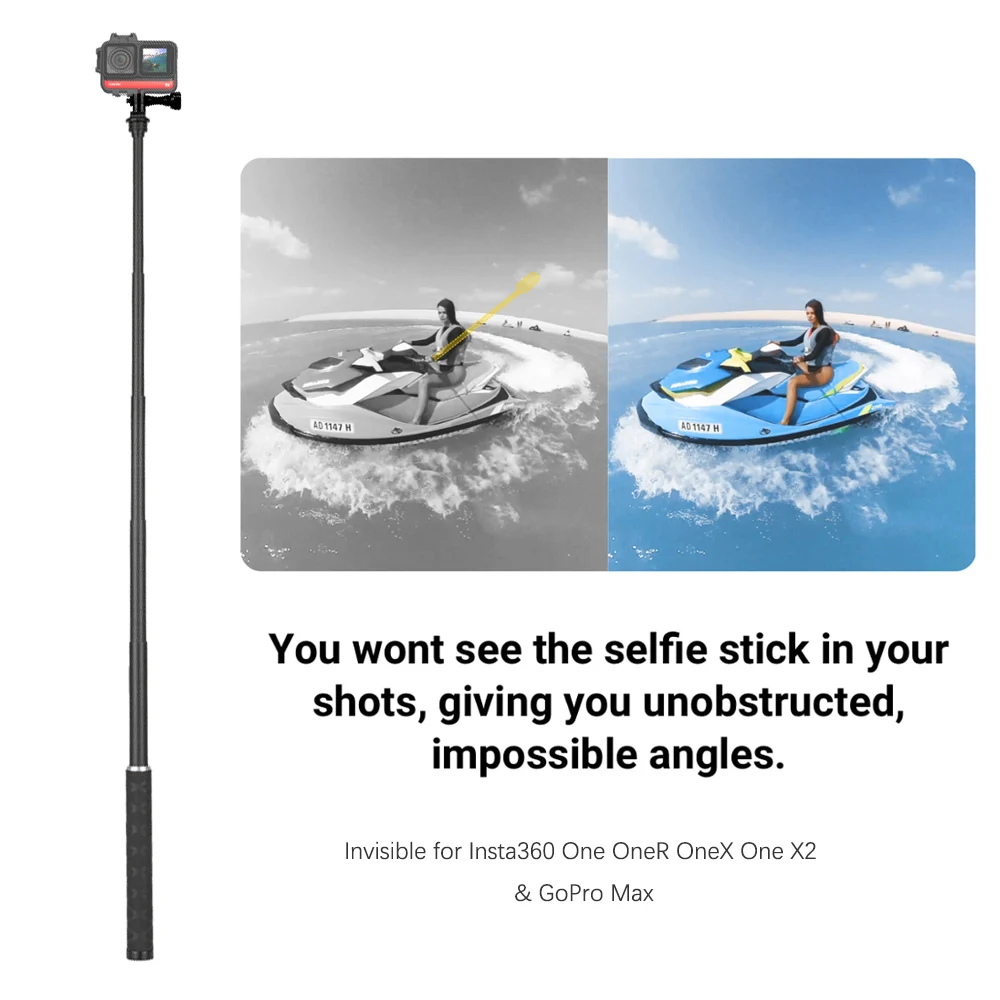 Inov8 Perche à Selfie Invisible Pour Insta360 One X2/X3/R/RS