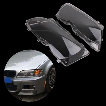 

2 Pcs/Pair Headlight Lenses Replacement Left&Right Headlamp For BMW E46 4 DR Q1QE