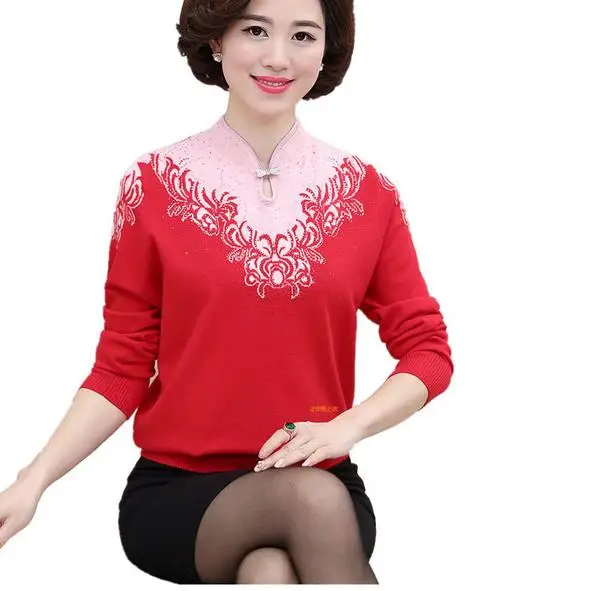 Women Cashmere Sweater V Neck Fashion Autumn Pullovers Slim Knit Coat Female Blouse Winter Knitwear AE927 | Женская одежда