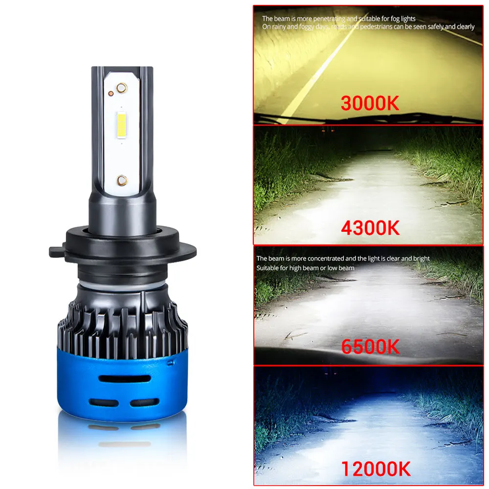 Светодиодные лампы для мотоциклетных фар 12 В 6500K H4 H7 H11 H1 HS1 3000K 4300K 12000K 24 В| |