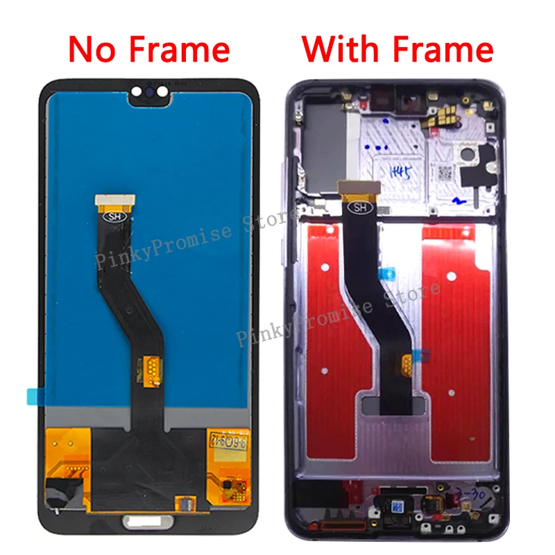 TFT для huawei P20 Pro lcd дисплей кодирующий преобразователь сенсорного экрана в сборе P20 Pro lcd с рамкой 6," для huawei p20 pro замена экрана