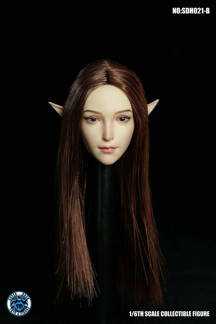 SUPER DUCK 1:6 SDH021B Elves Head Sculpt For 12" Female TBLeague Phicen Figure Body Model soldier htransplant |