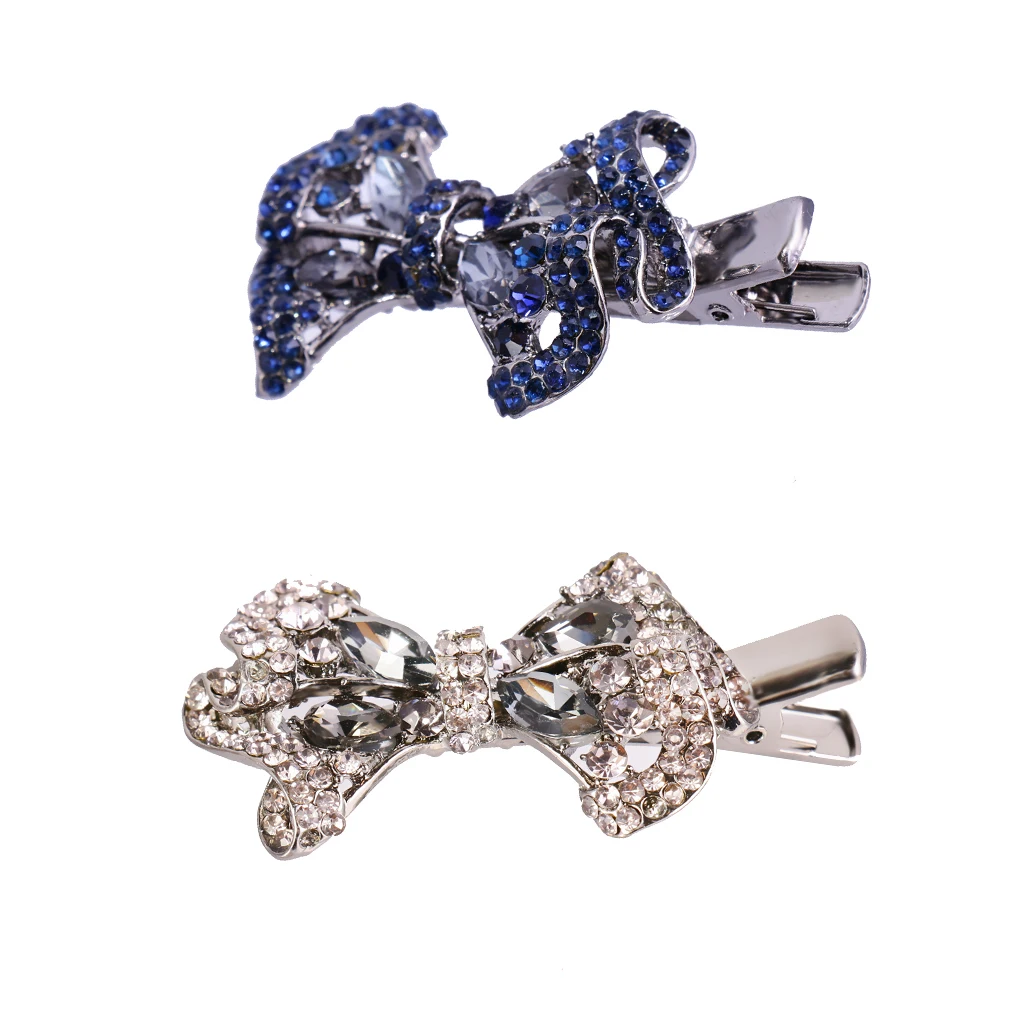 Diamante Bowknot Hair Pins Clips Clamp Headband Hair Band Headpiece Jewelry Gift