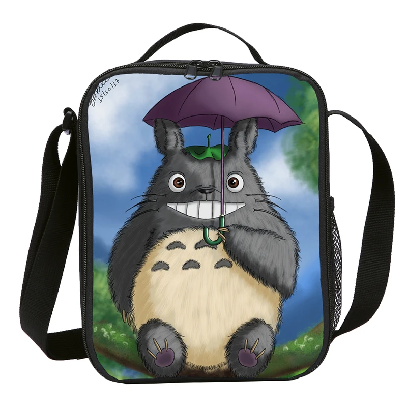 Totoro сумка для обеда для женщин девочек детей термоизолированная сумка для обедов Tote еда мешок для пикника бутылки молока мешок тепловой мешок