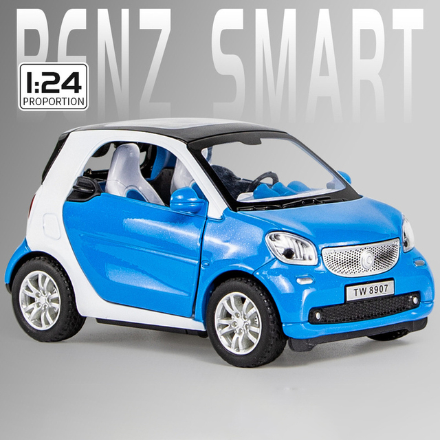 Simulation Car Smart Fortwo Alloy Metal Diecast Vehicle Toy Car Model Metal Kids Gift Car Toys For Children