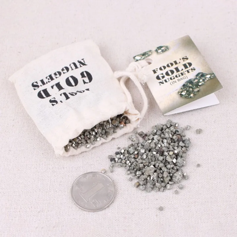 1PC Pyrite Natural Stone Small Packaging Fine Sand Gravel Ore Irregular Specimen Mineral Crafts And Specimens | Дом и сад