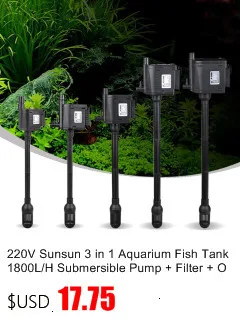 Sunsun Air Pump Aerator Adjustable Oxygen Pump Ultra Silent Air Compressor Single Double Four Outlet 220v For Fish Tank