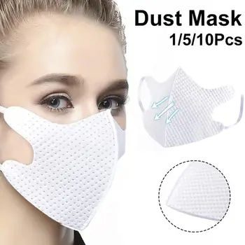 

10PCS Masks Breathable Filter Safety Mask Four Layers Face Mask Anti-fog Anti-particles PM2.5 For Outdoors Climbing Hiking