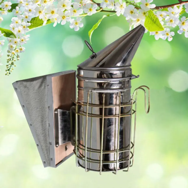 Высокое качество Пчеловодство коптильня из нержавеющей стали ручной пчелиный дым передатчик набор инструментов Apiculture опрыскиватель E65B