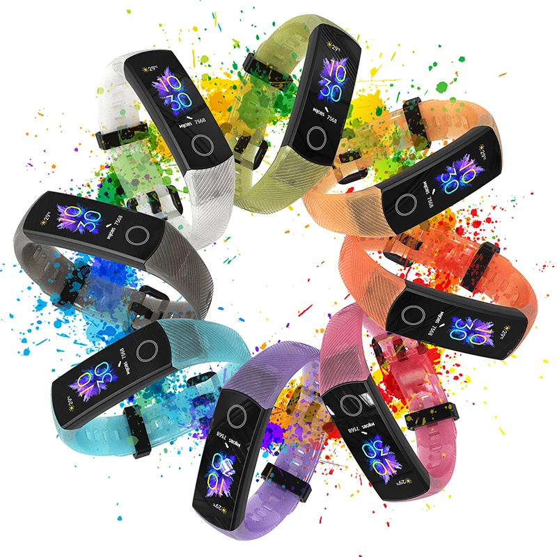 Colorful Translucent Silicone Wrist Strap Bracelet
