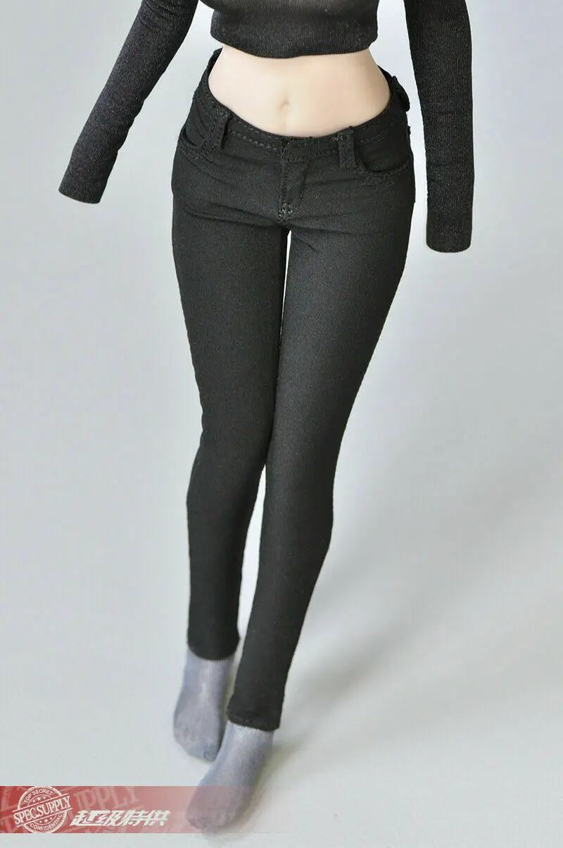 Details about   12'' Slim Pencil Pants Model Stretch Trendy Fit 1/6  Female Phicen TBLeague Body