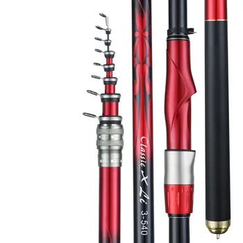 

Carbon Fiber 3.6M 4.5M 5.4M 6.3M 7.2M Spinning Rod Position Telescopic Wedkarstwo Olta 3# 4# Rock Fishing Stick Carp Feeder Pole