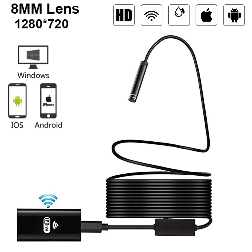 1M/2M/5M Wifi USB Wireless Endoskop Inspektion HD Kamera für iPhone Android 