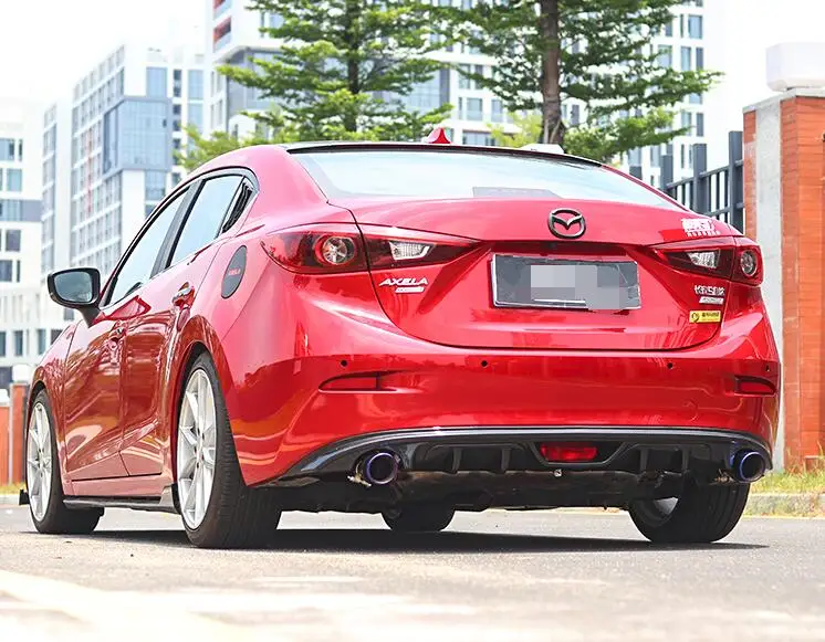 Для Mazda 3 Axela ABS задний бампер диффузор защитные бамперы для- SC Axela набор бампер задний спойлер