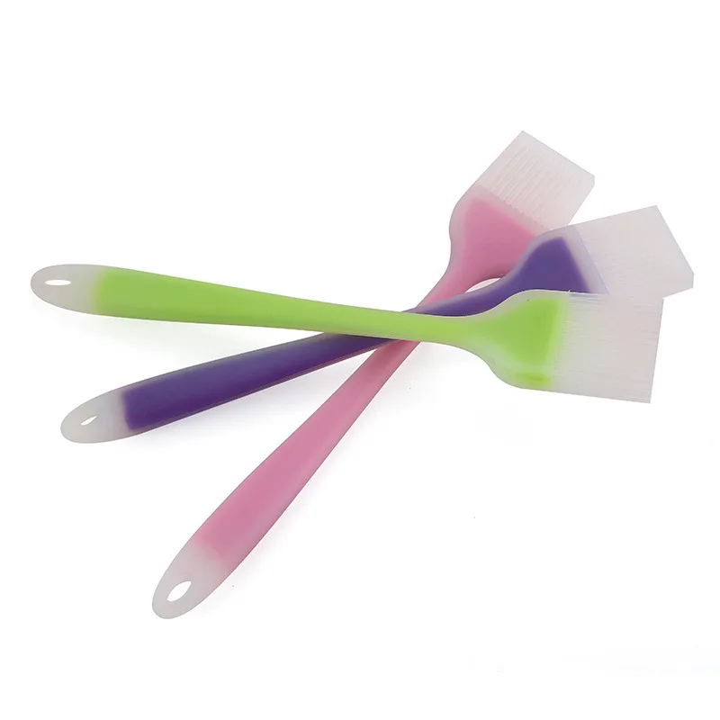 Kichen Tool 10” One-Piece Silicone Semi-Transparent Cooking Food Barbecue Bakery Oil Seasoning Brush Heat Resistant Large