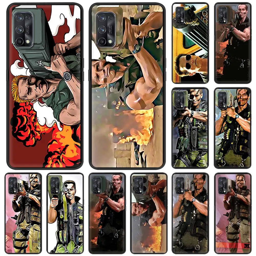 Arnold Schwarzenegger Movie Commando 1985 Phone Case For Realme C3 6 7 5 8 XT X50 Pro C15 C11 7i C20 C25 C21 Black Coque Cute | Мобильные
