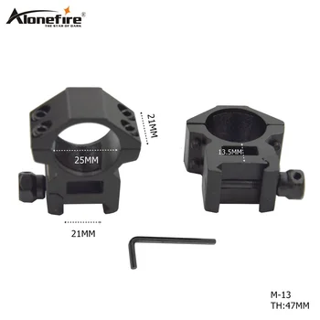

ALONEFIRE M-13 25mm Ring 21 Rail Dovetail Base Airsoft Rifle Shot gun Tactical lights Laser Sight Scope Holder Hunting Mounts