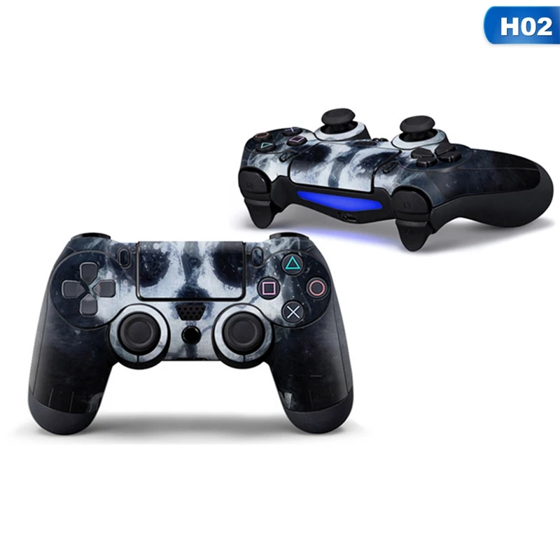 Синий череп Защитная крышка наклейка для PS4 контроллер кожи для Playstation 4 наклейка аксессуары - Цвет: CEA5998H02