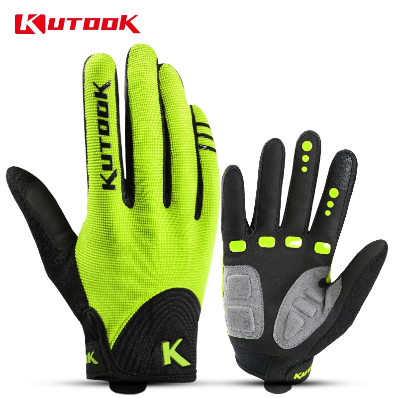 Mens Women Cycling Gloves Touch Screen Full Finger Spring Bike MTB Glove Bicycle