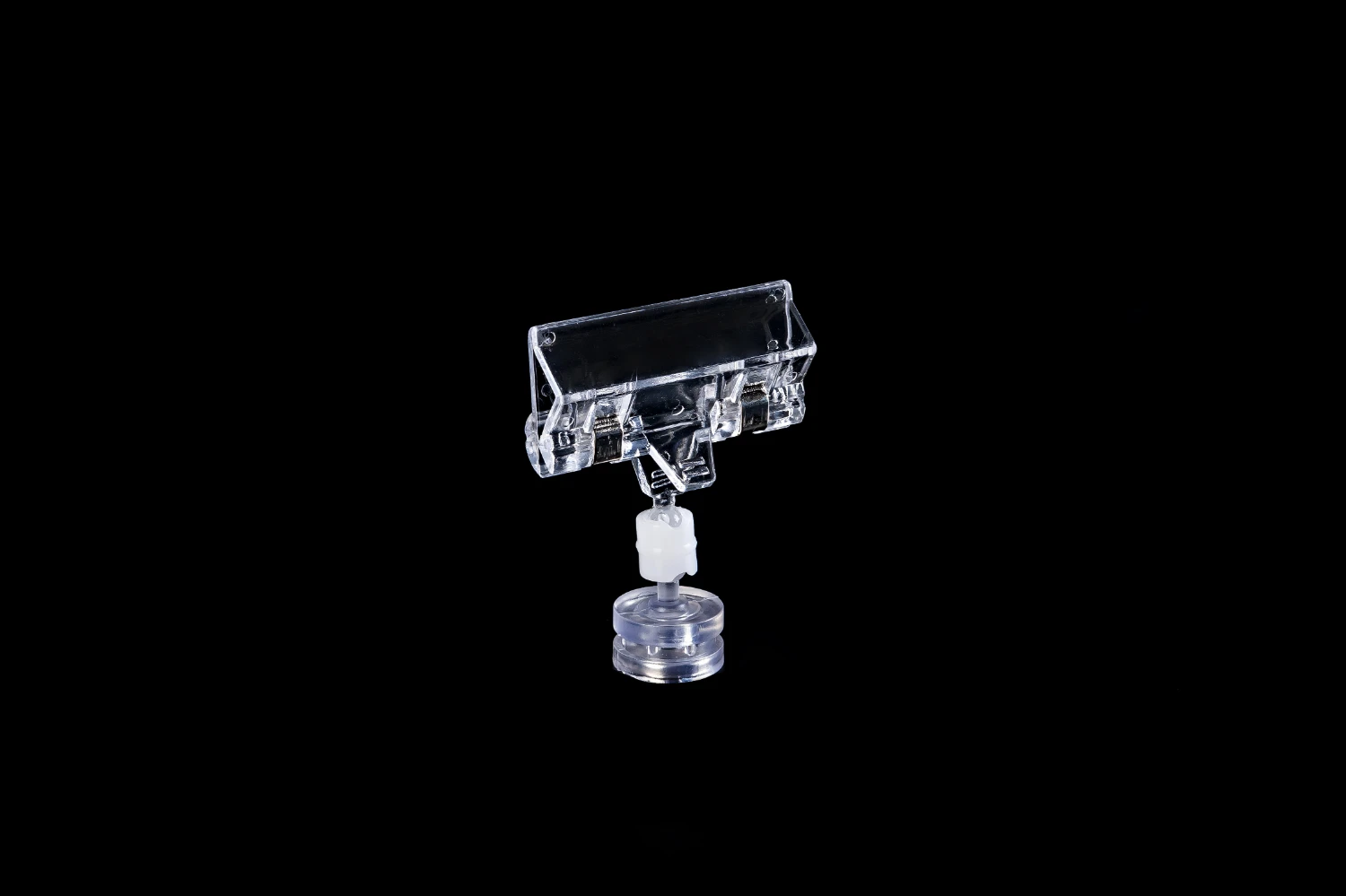 

Magnetic Paper Memo Note Ticket Clip Transparent Clear Spring Clamp
