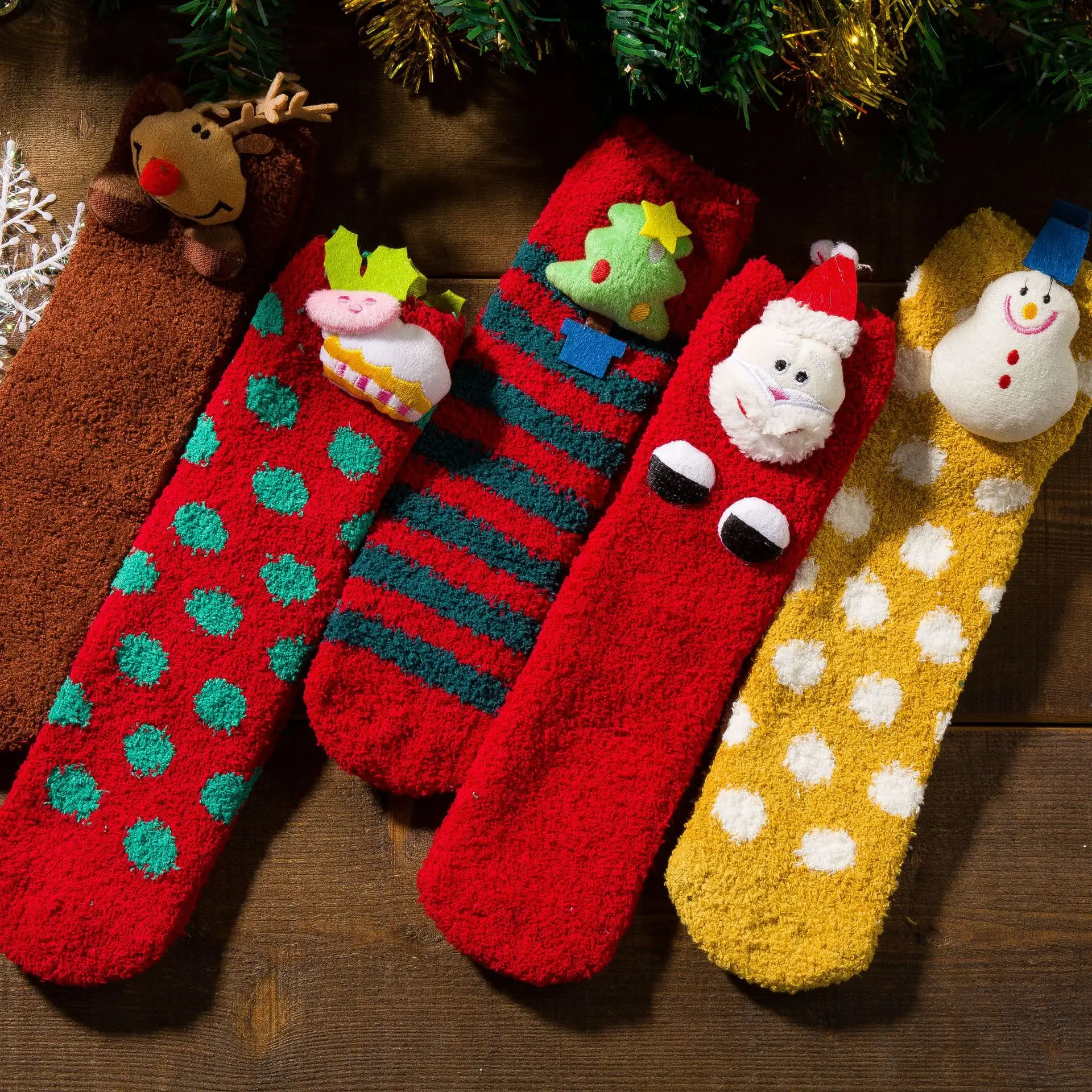 Модные одинаковые носки для всей семьи рождественские носки для взрослых, мужчин, женщин и детей рождественские осенне-зимние теплые носки до лодыжки, семейные носки с героями мультфильмов