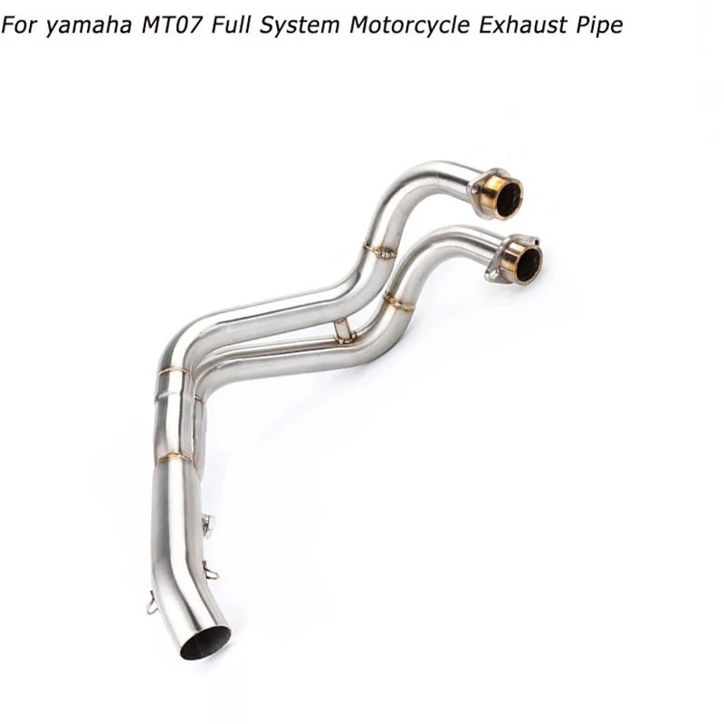 Motorcycle Exhaust Full System Muffler Front Header Pipe Tube Slipon For Yamaha Mt07 Mt07 Fz