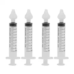 4Pcs Professional Syringe Baby Nasal Irrigator Portable Infant Safe Nose Cleaner Rinsing Device Baby Care Rhinitis Nasal Washer