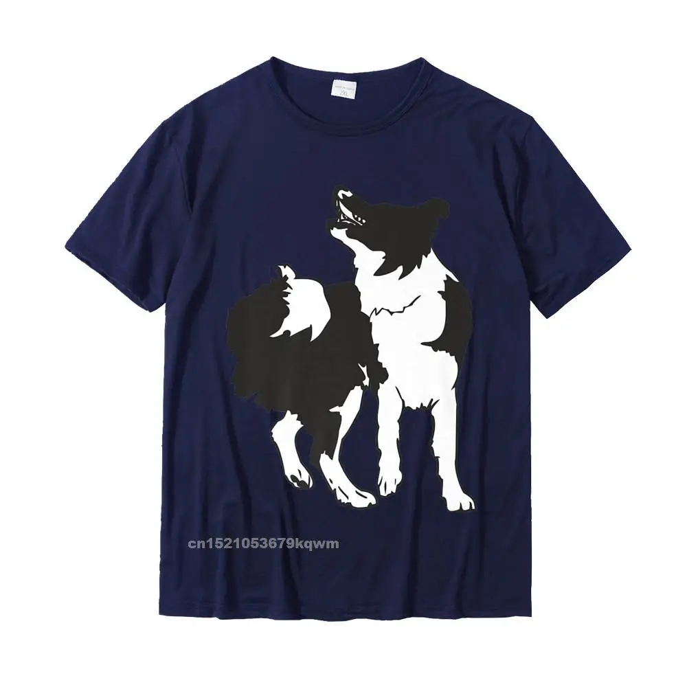 Design 2021 Popular Short Sleeve Casual T-shirts 100% Cotton Round Collar Young Tops & Tees Casual T-Shirt Autumn Border Collie Dog Breed T Shirts Gift For Any Animal Fan__5053 navy