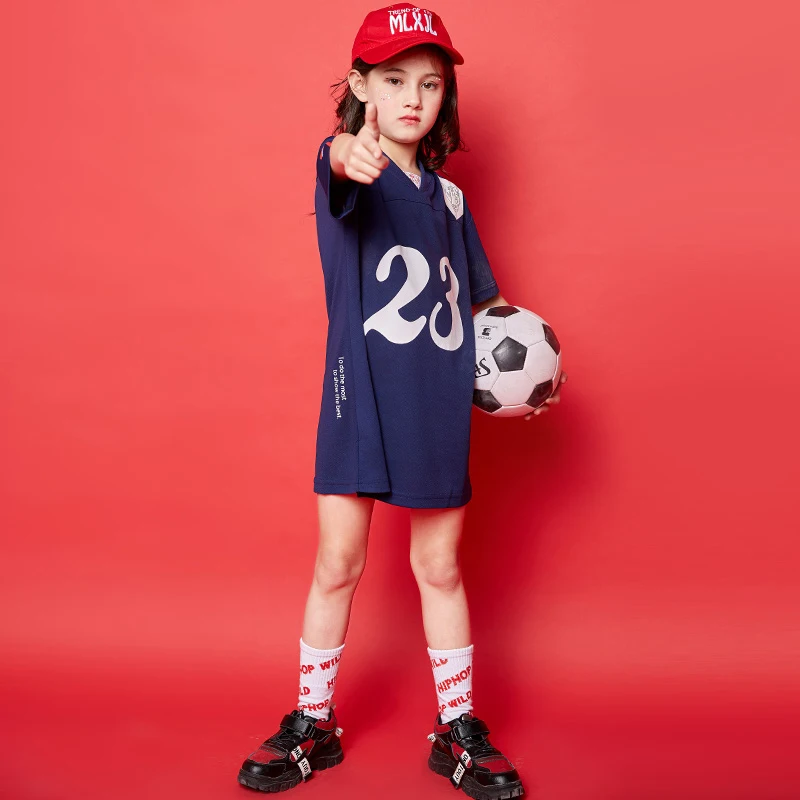 Новый костюм для джазовых танцев Детская одежда в стиле хип хоп летняя сцены