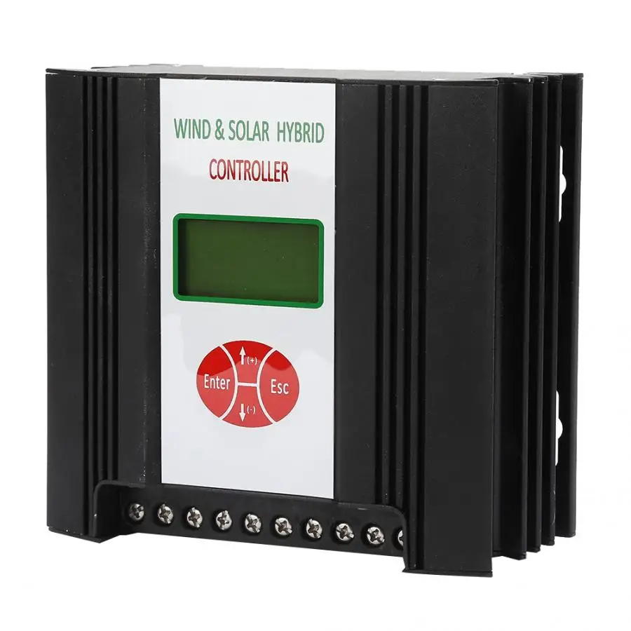 48V 300W 600W гибридный контроллер заряда ветровой энергии с ЖК-дисплеем