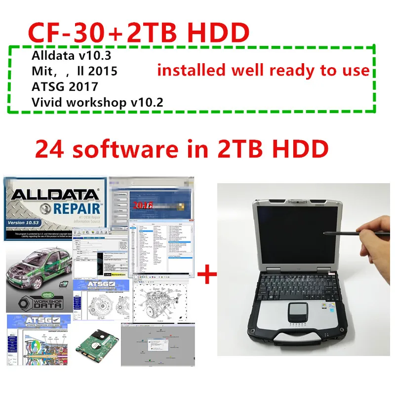 2021 Горячие Alldata программное обеспечение V10.53 м .. ch. На дед 5 2015 atsg Vivid мастерской elsawin