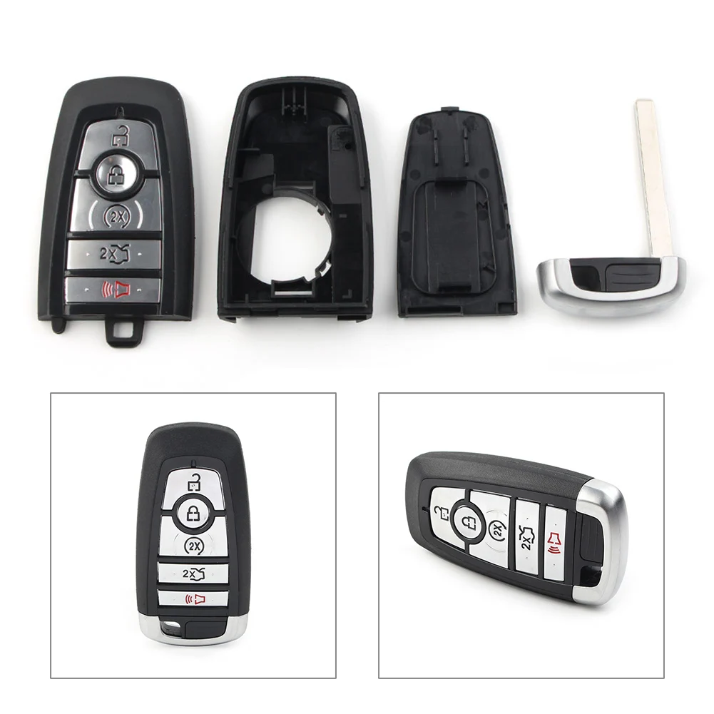 

5Buttons Car Smart Remote Key Shell Case Fob Replacement Accessories For 2017 2018 2019 2020 Ford Edge Fusion